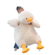 디얼픽유 팡쿠 초대형 대형 애착 대왕오리인형 인형 큰 오리, 1개, F. 참고 이 스타일은 길고 곱슬거리는 질감 때문에 예