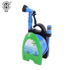 Helen PVC 花園水管套組 附水槍 10米, 水管車不含水管, 1個
