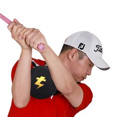 임팩트스윙볼 골프스윙연습기 바디턴 치킨윙 교정 방지 팔꿈치 몸통스윙 연습도구, 1개