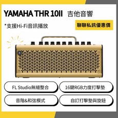 YAMAHA THR 10II 吉他音箱 支援Hi-Fi音訊播放 藍牙 錄音介面 桌面演奏, 1個