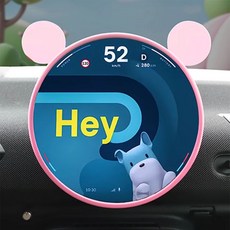 미니쿠퍼 25년 이후 미키 모니터 보호 실리콘 커버 6가지 색상, 1개, 06 핑크