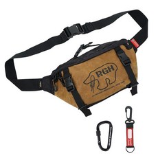 Rough Enough 남성용 택티컬 패니 팩 크로스바디 라지 웨이스트 백 남성용 브라운. 라지 남성용 대형 전술 패니 팩, 브라운