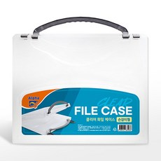 [알파] 화일케이스 클리어 A4 53mm PP 손잡이형, 단품, 1개