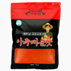 국내세척가공 베트남 고운 고춧가루 아주 매운맛 소스용 분말용, 1개, 1kg