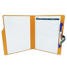 WTB筆記本白板-質感皮套可擦寫記事本週計劃一日計劃三色可選, 質感灰/全白&一日計劃