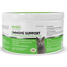tomlyn 威隆 免疫支持 左旋離胺酸補充粉 貓咪 100g, 1個, 效期2028年, 100ml, 呼吸/支氣管