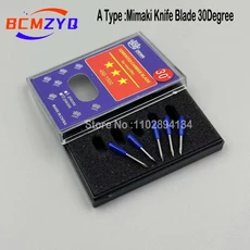 미마키 플로터 커터 나이프 시멘트 카바이드 블레이드 커팅 밀링 조각 도구 30 45/60 5 개, 01 A Type 30Degree