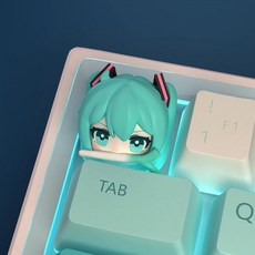 NF Keycap 하츠네 미쿠 키캡 커스텀 기계식 키보드, 1개, NF 하츠네 미쿠 키캡
