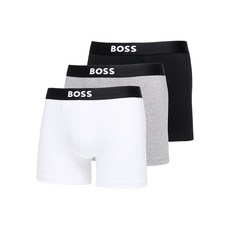 보스 로고 웨이스트밴드 복서 브리프 3팩 세트