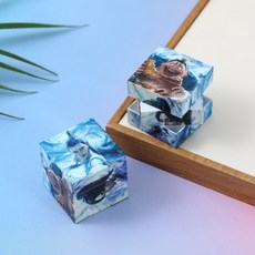 兒童玩具 迷你魔法方塊 魔塊 微縮 仿真立體 迷你魔塊 手部鍛煉 益智玩具 邏輯思維 反應速度 便攜 熱銷兒童迷你, 款式2, 1個