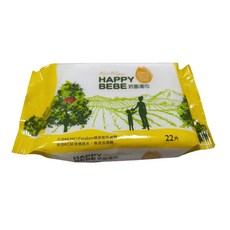 HAPPY BEBE 抗菌濕巾 22片, 36個, 22張, 50g