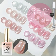 더로만 리얼 유리알 누디 자석 젤네일 폴리쉬 +자석포함, 1개, 15g, 실버_JG01
