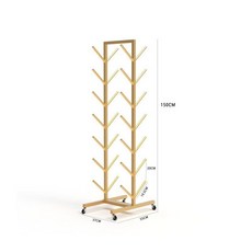 거치대 정리대 보관 요가 선반 랙 보관대 피트니스, 1, AH. 골드 7단 휠 포함 요가 매트 14개 수납 가능