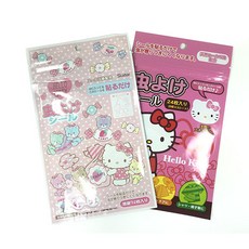 [일본]산리오 키티썸머패치 모기씰 모기퇴치스티커(72매), 1.헬로키티-72장(418396), 1개, 72L