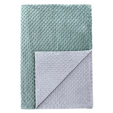 미라클 베이비 유아용 순면 블랭킷 담요 78*100cm, 녹색+회색
