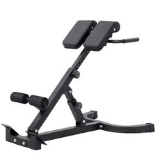 접이식 윗몸일으키기 의자 기립근 복부 근육 싯업 홈, 업그레이드 쿠션 로마의자(옐로우)