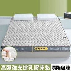 高彈力乳膠記憶棉床墊 軟硬適中 厚5cm