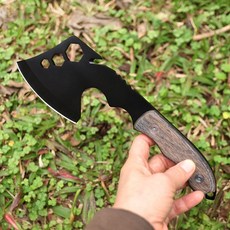 고강도 스테인레스 캠핑 아웃도어 손도끼 장작 도끼 캠핑용도끼 호신용 미니손도끼 전용커버증정, 1개