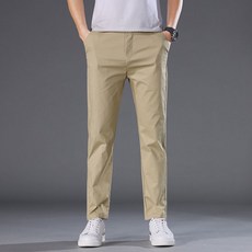 LARGE STORE 百搭彈性簡約工作長褲 韓版長褲 素面色褲 休閒褲 微彈力褲 男生長褲 有大尺寸