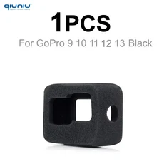 앞 유리 폼 방풍 스폰지 바람 소음 GoPro Hero 용 커버 보호 케이스 감소 9 10 11 12 13 Black Go Pro 카메, 02 1 pcs