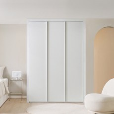 보루네오 E0 네오 여닫이 작은방 붙박이장 150cm, 화이트 150cm