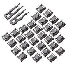 Fort Lee USB 포트락 잠금장치 키2pc 잠금알30pc블랙(1봉), 1세트