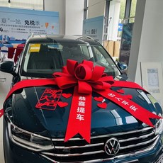 巨匠工廠汽車4s店展廳布置展車裝飾新車大紅花交車儀式用品提車蝴蝶結, C-4吉祥如意出入平安組裝, 1個