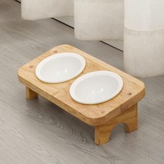 펫인꼬 반려동물 밥그릇 도자기세트 강아지 고양이 식기 물그릇, 2구(도자기2개포함), 1개