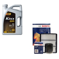 아반떼HD 가솔린 킥스 GX5 5W30 4L 엔진오일 필터 세트 1182-2130, 1개