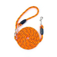 나마스펫 강아지리드줄 핸즈프리 베이직 로프 빛반사 2.8M, 오렌지, 1개