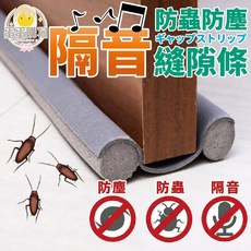 門檔 隔音防蟲 門縫隙條 防塵 隔音條 冷氣防漏 門檔條 封條, 1個, 黑色