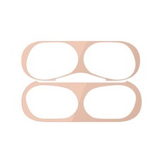 金屬防塵貼 適用於蘋果 AirPods Pro2 1代 2代 AirPods3/4 防塵貼紙 內蓋貼, 1個, 耳機防塵貼-玫瑰金,Airpods 1/2通用