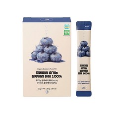프리미엄 유기농 블루베리퓨레 100% 20g 4포, 14개