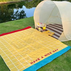 휴대용 캠핑 매트 방수 방습 해변 야외 잔디 시트 쿠션 그라운드 패드 스프링 투어, 6. [100*140cm는 1-2인에게 적합합니다] 노