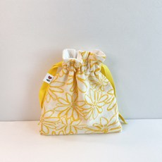 베베니모 핸드메이드 거즈 스트링파우치 조리개가방