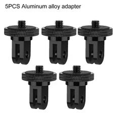호환 알루미늄 삼각대 어댑터 1/4 변환 360도 회전 마운트 GoPro Hero 13 12 11 10 9 SJCAM Insta360 X5 X4, 10 5x Aluminum adapter, 10 5x Aluminum adapter