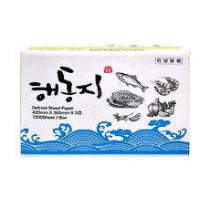 세이크린 천연펄프 무형광 해동지 대형 420mm 1200매, 1개, 1200개입