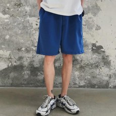 청 남자 9부 스트릿 밴딩반바지 휴가 스판 5부