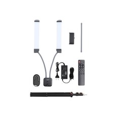 블루투스 스탠드 LED 촬영 뷰티샵 왁싱 시술 1인용 방송 반영구 조명 더블라인 슈퍼스탠드 리모컨 세트, DL-KIT07, 1개