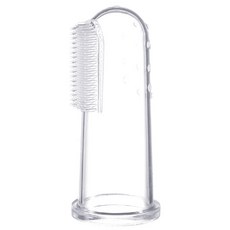 반려동물 미니 손가락 칫솔 강아지 고양이 치아 관리 부드러운 칫솔모 치석 플라크 제거 칫솔 5p세트, 5개, 투명 실리콘