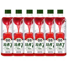 참존식품 사과7베이스 835ml, 6개