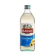 BASSO 巴碩 義大利 100% 純葵花油 1000ml, 1個