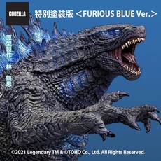 GODZILLA 哥吉拉 2019 怒濤咆嘯 藍 Ver. 巨大 模型, 1個, 無缺損