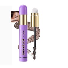 AKARY 브로우 & 헤어라인 필러 스틱 Spong 헤드 브러시 포함 3 in 1 헤어 컬러 컨실러 오래 지속되는 방수 임시 눈썹 수염용 다목적 마스카라 [호환], 01#