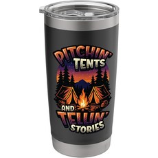 피치인 텐트와 이야기 캠핑 스테인리스 스틸 단열 텀블러