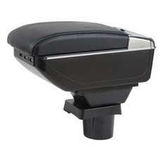 Toyota Town Ace 專車專用置物盒/扶手箱 - 雙層儲物空間 隱藏式後排收納, 黑底黑線, 1個