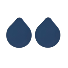 실리콘 컵받침 겸용 컵뚜껑 전자레인지 사용가능 5color 2개입, 네이비