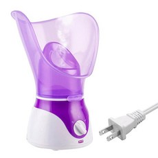 얼굴스팀기 페이스스티머 얼굴 분무기 음이온 페이셜 스티머 60ml 전기 스파 스팀 모공 클렌징 피부 가습, 02 EU Purple