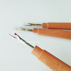 手作家園 拆線器/拆線刀 木色鈕釦刀 刺繡挑線刀 手工DIY拼布縫紉工具 拆線棒, 1個, 木色