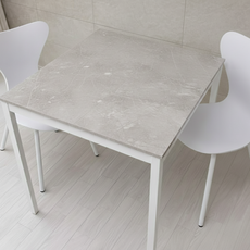 비셀리움 모던테이블 사각 식탁테이블 2인 다이닝 테이블 1인용 2인용 3인용 4인용 6인용 블랙프레임 식탁 600 800 1000 1200 1400, 마블화이트